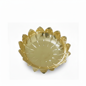 brass lotus urli –h 17" w 28" floral decorative urli (1026g)