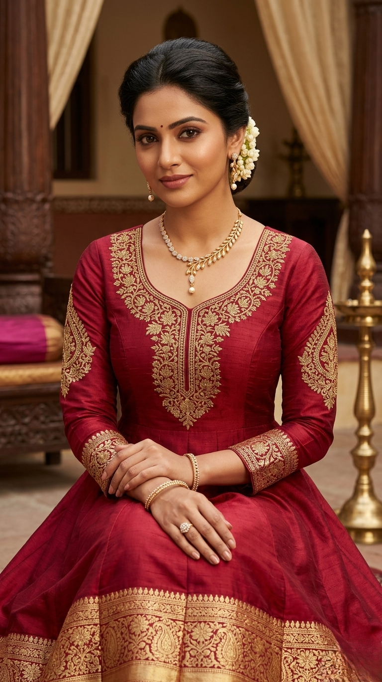 exquisite gold plated leaf motif necklace set with sparkling zirconia and pearl drops