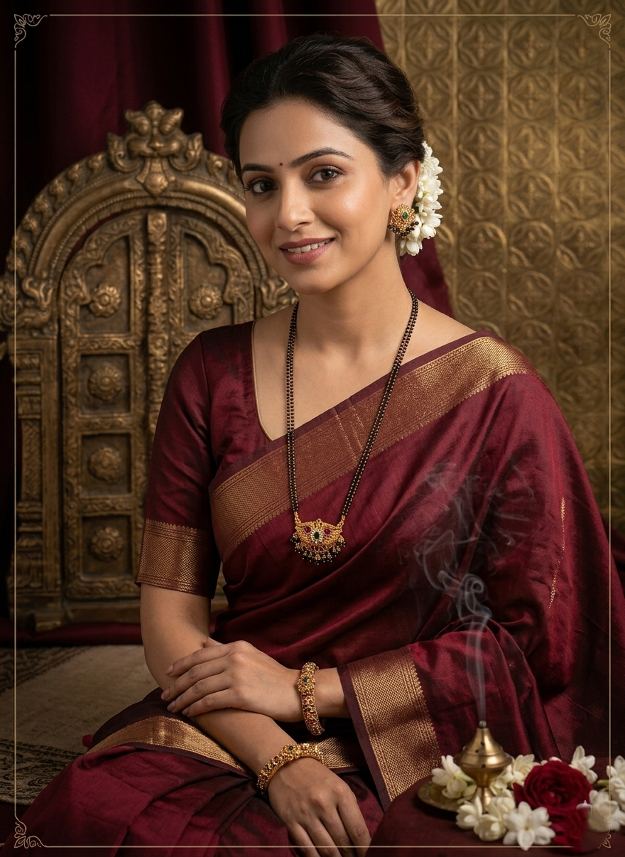 regal floral inspired necklace set with antique gold finish