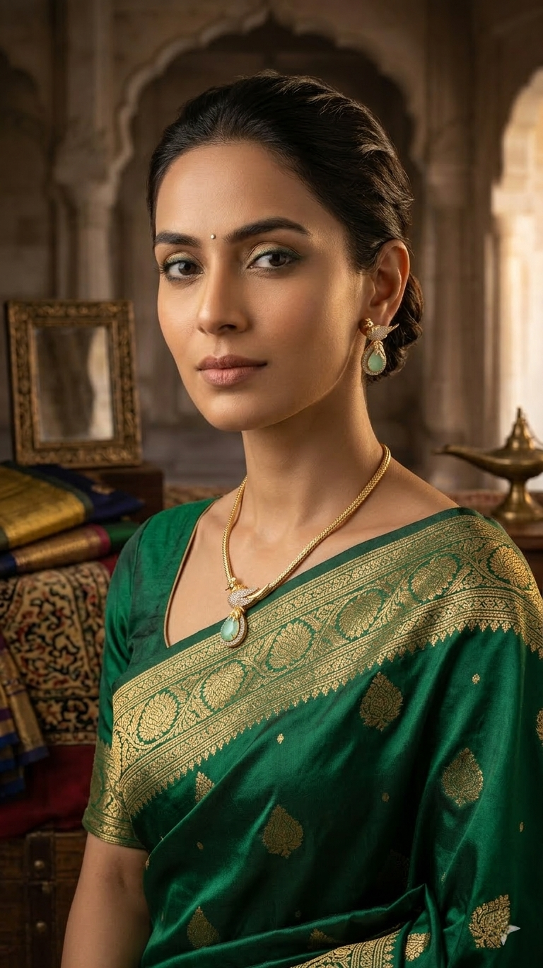 serene mint green teardrop pendant set with intricate bird motif and zircon accents