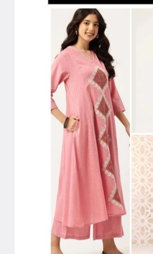 stunning chic powder pink embroidered co ord set