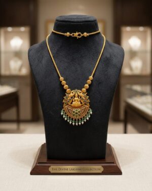 Lakshmi Haaram with CZ Stones