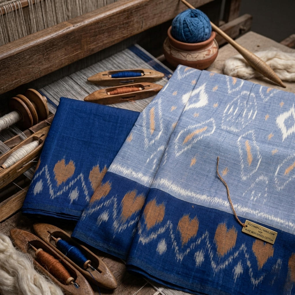 Pochampally IkKat Pure Cotton Saree