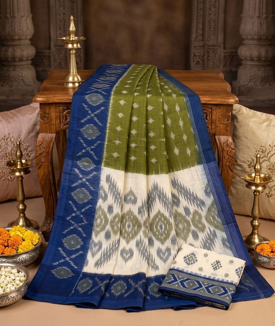 Pochampally Ikkat Pure Cotton Saree