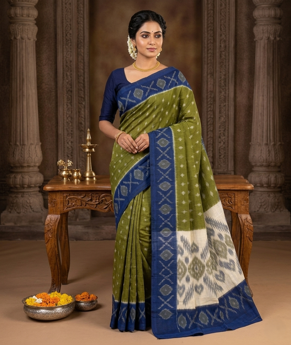 pochampally ikkat pure mercerized cotton sarees