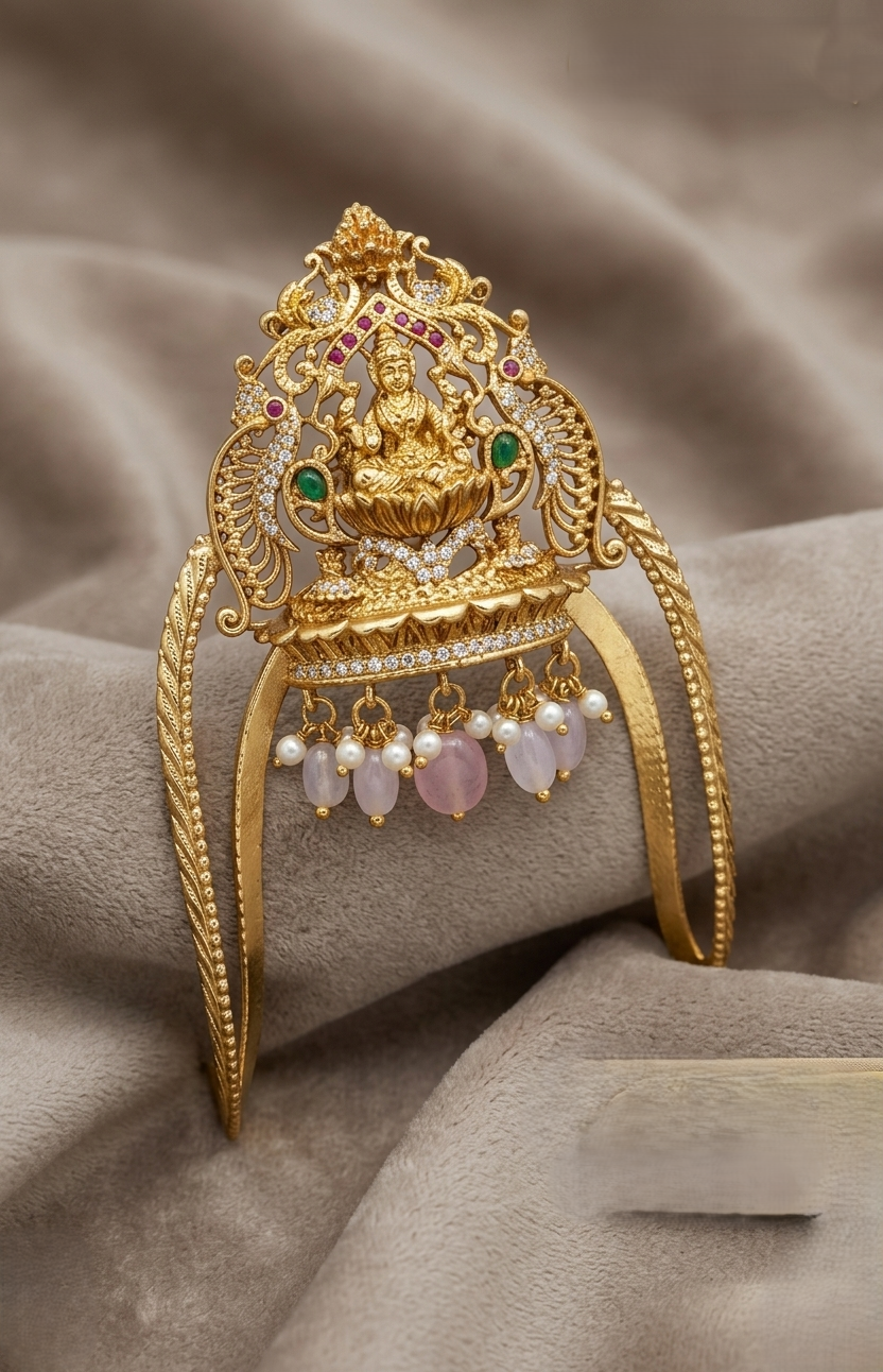 premium cz matt rich gold plated vanki