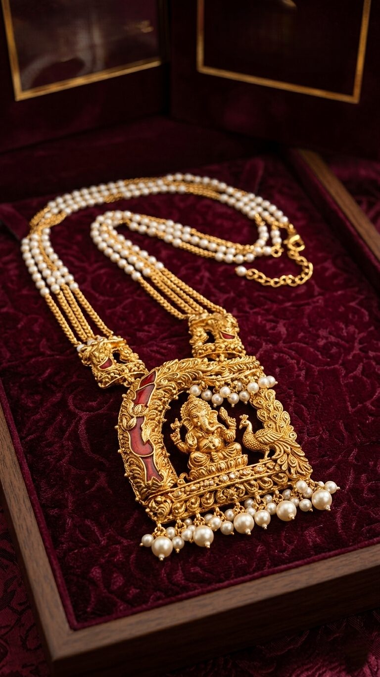 Exquisite Ganesha Temple Jewelry