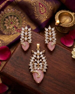 Luminous Rose & Marquise Leaf Set