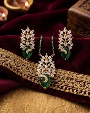 Majestic Emerald & Marquise Leaf Set