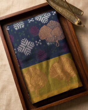Powerloom Pochampalli Semi Silk Saree