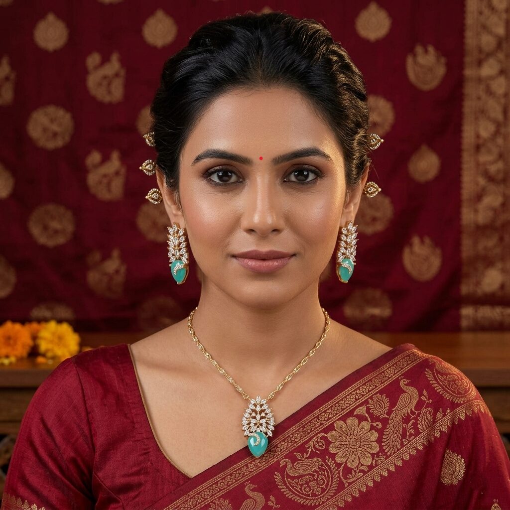 Radiant Aqua & Marquise Leaf Set
