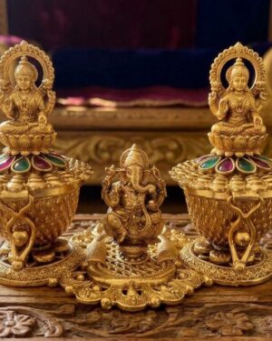Twin Lakshmi Ganesha Kumkum Bharani