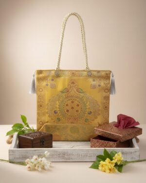 Opulent Banarasi Silk Gift Bag