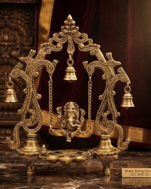 Majestic Brass Swing Ganapathi
