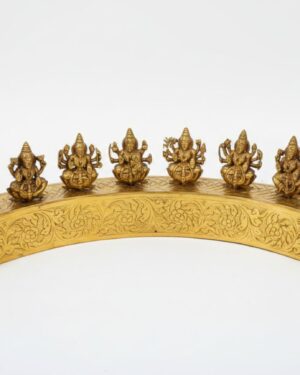 Exquisite Asta Lakshmi Brass Decor Piece