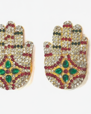 Majestic Hand with Vibrant Gem Accents
