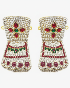 Exquisite Ammavari Leg Set with Vibrant Stones