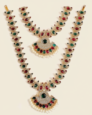 Regal Ammavari Chain Set with Radiant stones
