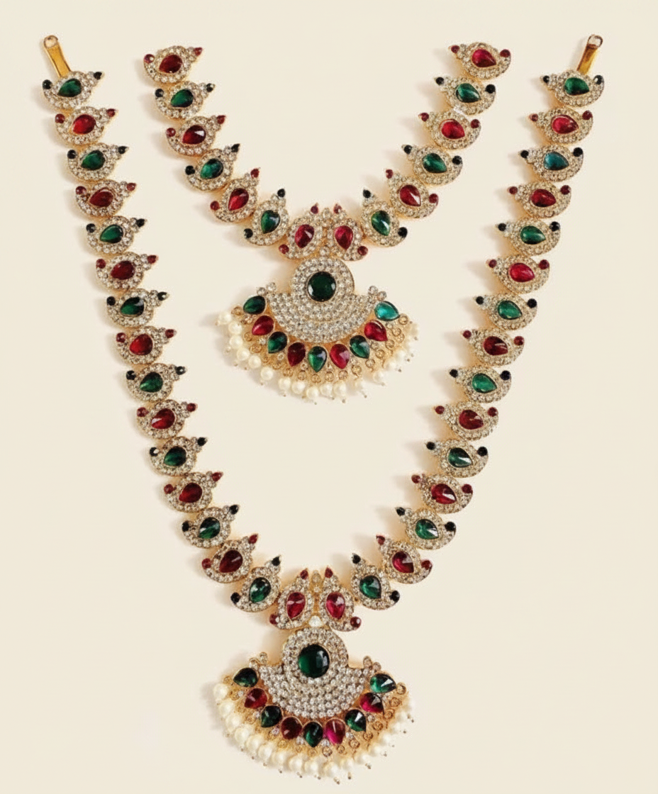 Regal Ammavari Chain Set with Radiant stones