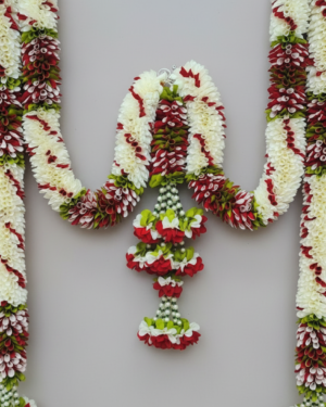 Elegant Fabric Floral Gajja Mala for Celebratory Occasions