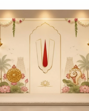 Divine Inspiration Pooja Background Cloth