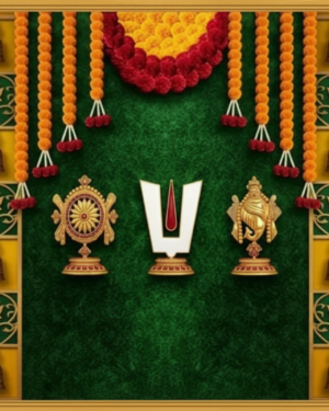 Divine Pooja Backdrop for Spiritual Celebrations