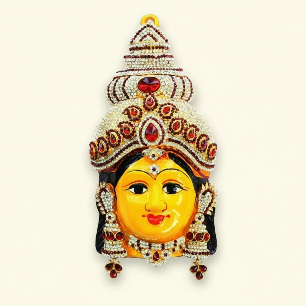 Divine Aesthetic Ammavari Face with Opulent Detailing