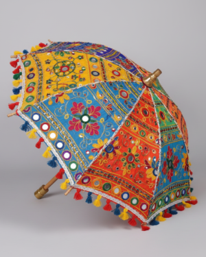 Vibrant Handcrafted Pooja Umbrella for Festive Ceremonies
