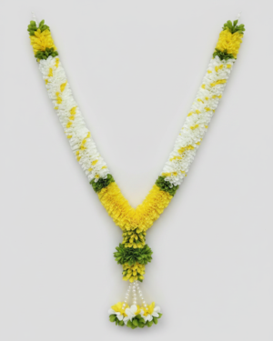 Elegant Floral Fabric Mala for Divine Home Decor