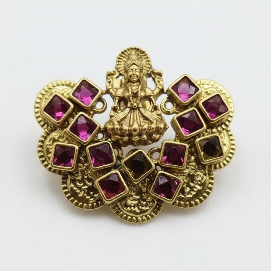 Lakshmi Devi Kundan Earrings