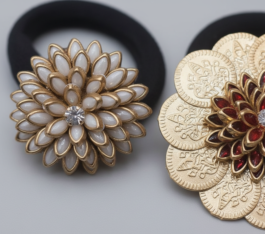 3D Kundan Hair Bands