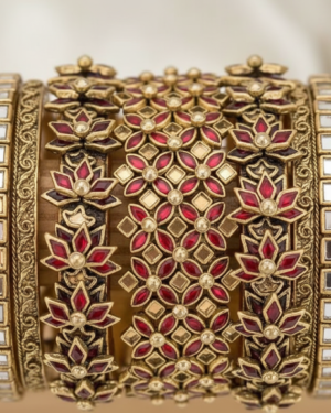 3D Kundan Thread Bangles