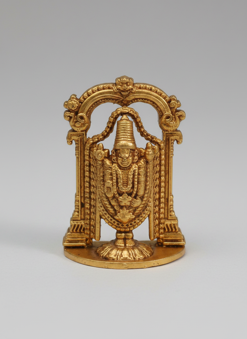 Divine Lord Venkateswara Idol – Elegant Decorative Figurine - Image 2