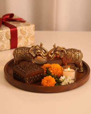 Brass Elephant Figurines